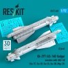 RESKIT RS72-0601 Kh-29T (AS-14B Kedge) missiles with AKU-58 (2 pcs) Su-17, Su-25,Su-24, Su-30, Mig-27 (3D Printed) (1/72)